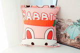 Strawberries & Cream Bunnies Tsumettow Pillow