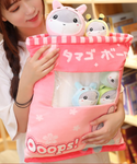 Hoodie Hamsters Tsumettow Pillow Pink Front