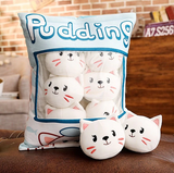 Peppermint Cats Tsumettows Pillow Front