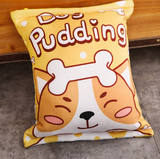 Pudding Pups Tsumettows Pillow Back