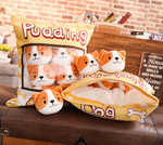 Pudding Pups Tsumettows Pillow Opened with Plushies Exposed