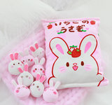 Strawberry Bunnies Tsumettow Pillow